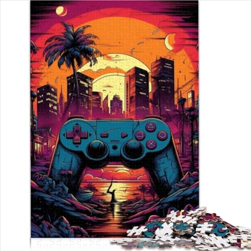 Puzzles für Erwachsene, Retro-Gaming-Poster-Puzzles, 1000 Teile für Erwachsene, Holzpuzzle für Jungen und Mädchen in der Größe (50x75 cm) von YOITS