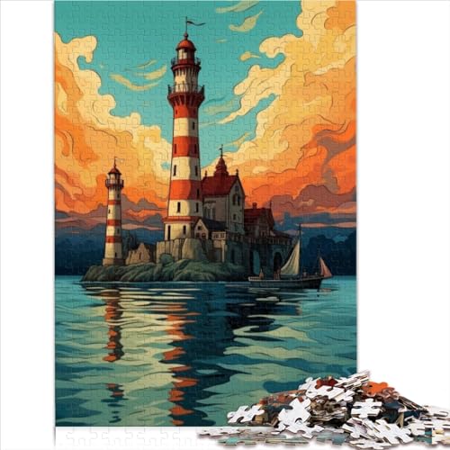 Puzzles für Erwachsene, ikonisches Leuchtturm-Puzzle für Erwachsene, 1000 Holzpuzzles für Erwachsene und Kinder, Puzzle in Geschenkgröße (50x75 cm) von YOITS