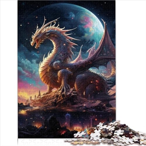 Puzzles für Erwachsene: Galaxy Dragon, 1000-teiliges Puzzle für Erwachsene, Papppuzzles für 12-Jährige, Unmögliche Puzzlegröße (26 x 38 cm) von YOITS