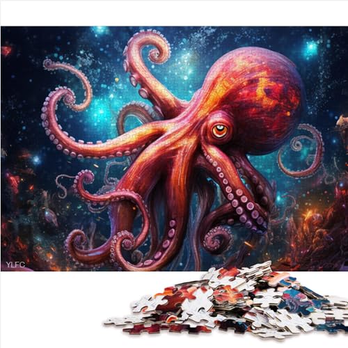 Puzzles für Erwachsene: Galaxy Octopus, 1000 Teile, Papppuzzles für Kinder und Erwachsene, Denkspiele, Reisepuzzle, Logikspiele, Größe (26 x 38 cm) von YOITS