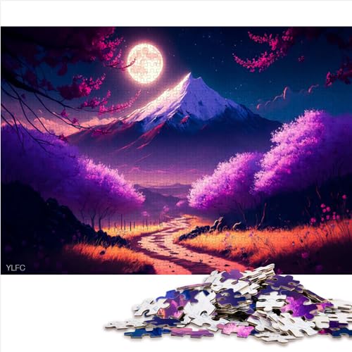 Puzzles für Kinder, Kirschblüten-Japan, 1000-teiliges Puzzle, Holzpuzzle, Teenager-Puzzlegröße (50x75 cm) von YOITS