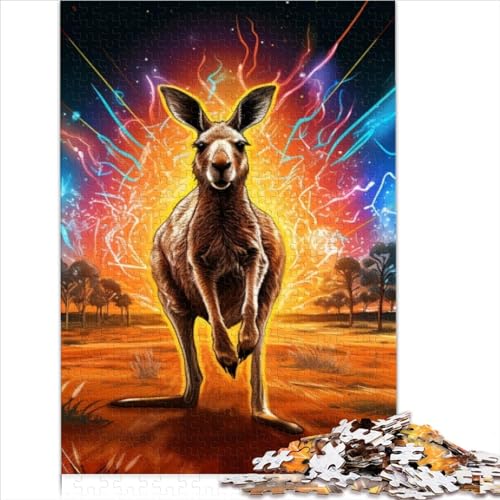 Puzzles für Kinder, Tier-Känguru-Puzzles für Erwachsene, 1000-teiliges Holzpuzzle für Kinder und Erwachsene, Geschenk- und Spielzeuggröße (50x75 cm) von YOITS