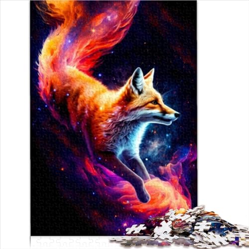 Spiele für Erwachsene, Puzzle Fox, 1000-teiliges Puzzle, einzigartige Holzpuzzles für Kinder ab 12 Jahren, Lernspielzeug, Spielgröße (50x75 cm) von YOITS