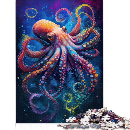 für Erwachsene Puzzle Intelligent Octopus 1000 Teile Puzzlespiel Papppuzzles für Kinder ab 12 Jahren Unmögliche Puzzlegröße (26 x 38 cm) von YOITS