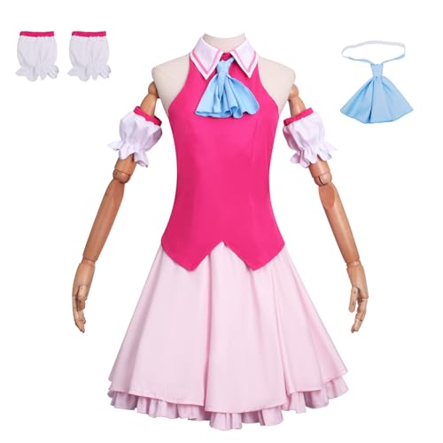 YOLIURCH Cosplay-Kostüm, OshiNoKo Hoshino, Rubin, Arima, Kana, Kleid, Uniform-Set, Halloween-Party-Outfit (Hoshino Ai 3, 3XL) von YOLIURCH