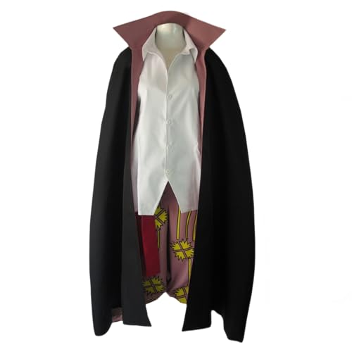 YOLIURCH Cosplay-Kostüm, Shanks, Umhang, Shorts, Uniform-Set, Halloween-Party, Anzüge (3XL) von YOLIURCH