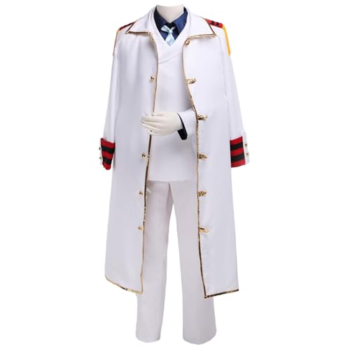 YOLIURCH Cosplay-Kostüm Affe D Garp Umhang Shirts Uniform Set Halloween Party Anzüge (Größe XL) von YOLIURCH