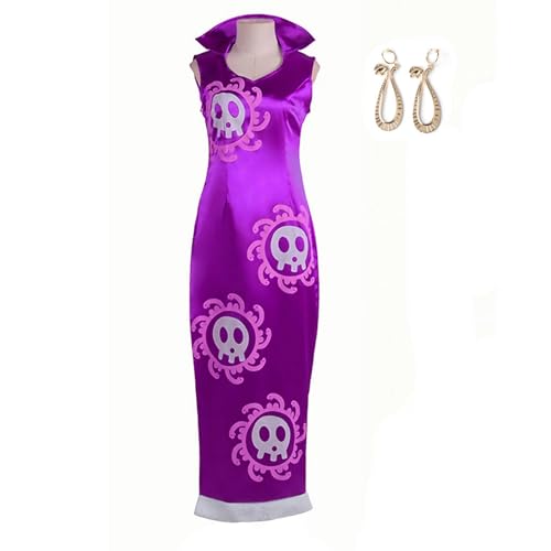 YOLIURCH Cosplay Kostüm Boa Hancock-Kleid Cheongsam Rock Uniform Set Halloween Party Anzüge (Größe M) von YOLIURCH