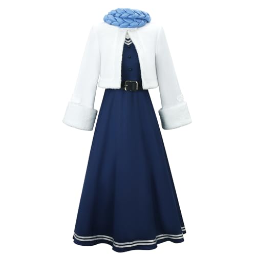 YOLIURCH Cosplay-Kostüm Frieren Fern Stark, alle Rollen, Uniform-Set, Halloween-Party-Outfit (XS, Farn-Winter) von YOLIURCH