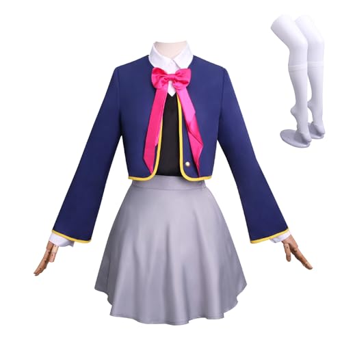 YOLIURCH Cosplay-Kostüm OshiNoKo Hoshino Rubin Arima Kana, Uniform-Set, Halloween-Party-Outfit (Rubinrot, Größe XX-Large) von YOLIURCH