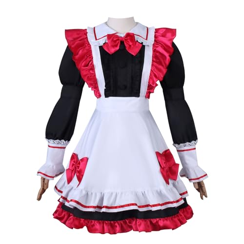 YOLIURCH OshiNoKo Cosplay-Kostüm Hoshino Rubii Dienstmädchen-Schürze, Kleid, Uniform, Halloween-Party-Outfit (Arima Kana, Größe 3XL) von YOLIURCH