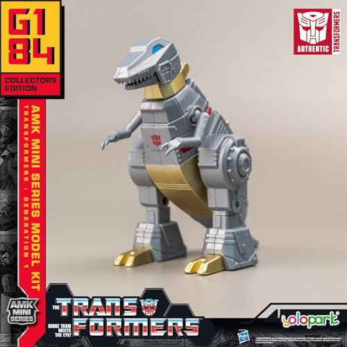 Grimlock Transformer Spielzeug, 10 cm Transformers G1 Autobot Action Figuren, Transformers Modell-Bausatz, Transformer Spielzeug für Jungen Mädchen 8 Jahre alt und Oben von YOLOPARK