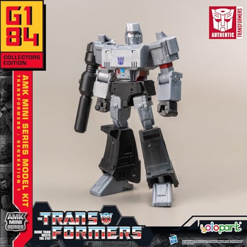 Megatron Transformers Spielzeug, Transformers G1 Decepticon Action Figuren, 12 cm Megatron Modell-Bausatz mit Bewaffnung, Transformer Spielzeug für Kinder ab 8 Jahren von YOLOPARK