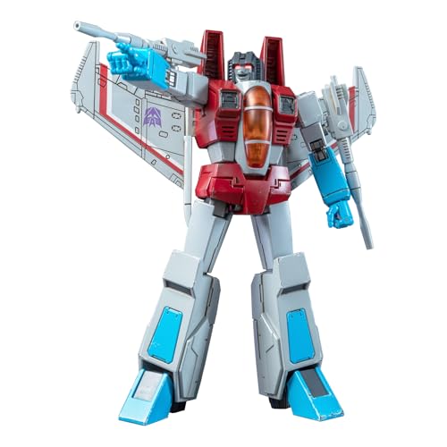 YOLOPARK Transformers G1 Starscream mit verbesserter Bewaffnung, 7,48 Zoll hoch beweglich Sammelfigur Transformers Action Figur für Alter 15 und oben, keine Umwandlung Starscream Transformer Spielzeug von YOLOPARK