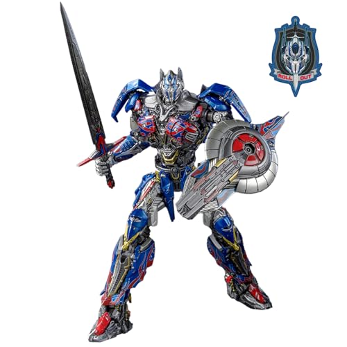 YOLOPARK Transformers: The Last Knight Optimus Prime mit verbesserter Bewaffnung, beweglich, 7,87 Zoll Transformers Actionfigur für 15-Jährige und Ältere, Keine Umwandlung von YOLOPARK