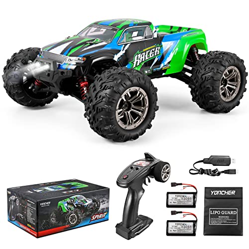 YONCHER YC200 1/16 45+km/h 55 min+ RC Ferngesteuertes Auto für Erwachsene 4WD Offroad Auto wasserdichte, Elektrisches RC Auto, Monster Truck Buggy, High Speed Crawler für Kinder von YONCHER