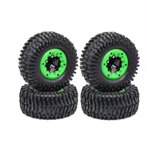 Für DBX-10 Für Traxxas Für Slash Für ARRMA Für SENTON 1/10 4 Stücke Für ZD Für Racing Rc Räder Reifen 65mm Felge 12mm Hex Adapter RC Car Reifen(Green) von YONMFRDS