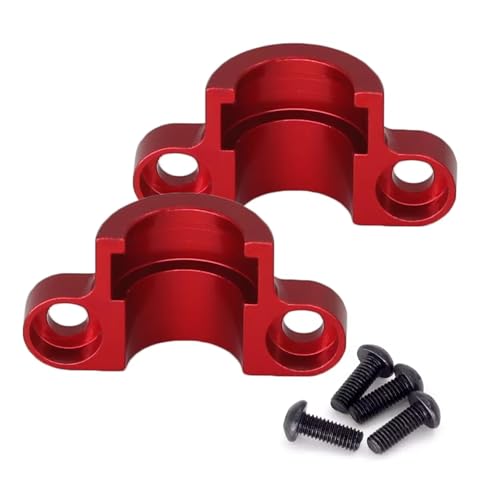 Für Tamiya Für TT02 Metall Für TT-02 Antriebswelle Dogbone Halterung Reparatur Ersatzteile RC Autoteile(Red) von YONMFRDS