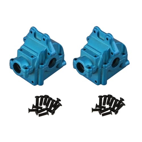 Für Wltoys Für 144001 144002 144010 124007 124016 124017 124019 Metall Getriebe Gehäuse Getriebe Shell Differential Fall Upgrade Teile RC Autoteile(Blue) von YONMFRDS