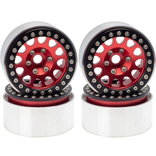 RC Autoteile Für Axial Für SCX10 Für Traxxas Für TRX4 Für D90 Für Gen8 Upgrade 1/10 RC 4 Stücke Metall 1,9 "beadlock Felge Radnabe(Red) von YONMFRDS