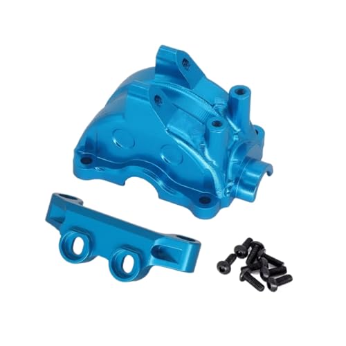 RC Autoteile Für Tamiya Für TT-02 RC Auto Upgrade Teile 1/10 Zubehör Metall Getriebe Gehäuse Getriebe Shell Differential Fall Upgrade Teile(Blue) von YONMFRDS