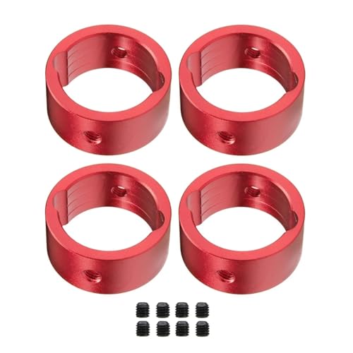 RC Autoteile Für Traxxas 1/5 Für X-Maxx 1/6 Für XRT 4 Stücke Metall Stick Tasse Verstärkung Differential Stick Tasse Hülse RC Auto Upgrade Teile(Red) von YONMFRDS