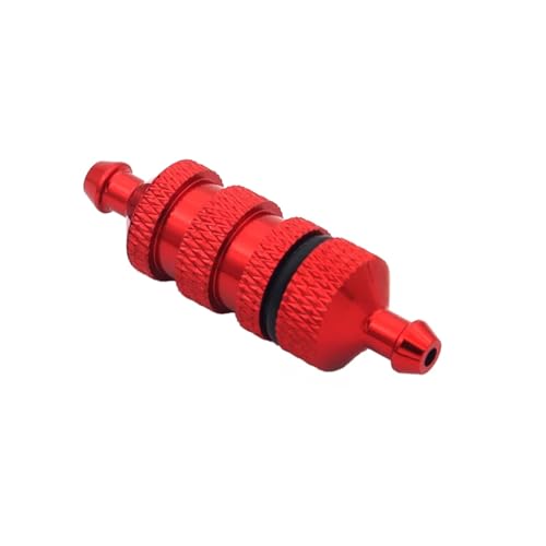 RC Autoteile Für Traxxas Für Hsp 94122 94188 1/8 1/10 RC Für Modell Auto Upgrade Teile Zubehör Metall Filter Für Nitro 02156 Zubehör(Red) von YONMFRDS