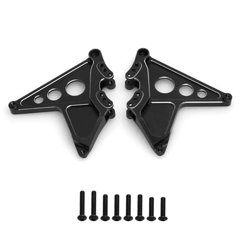 RC Autoteile Für Traxxas Für Unlimited Für Desert Für Racer Für UDR 1/7 2 Stücke Metall Hinten Shock Mounts Shock Tower 8538 8538X RC Auto Upgrade Teile Zubehör(Black) von YONMFRDS