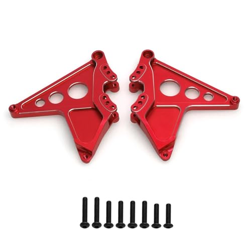 RC Autoteile Für Traxxas Für Unlimited Für Desert Für Racer Für UDR 1/7 2PCS Metal Heck -Stoßdämpfer -Stoßturm 8538 8538X RC -Auto -Upgrade -Zubehör(Red) von YONMFRDS