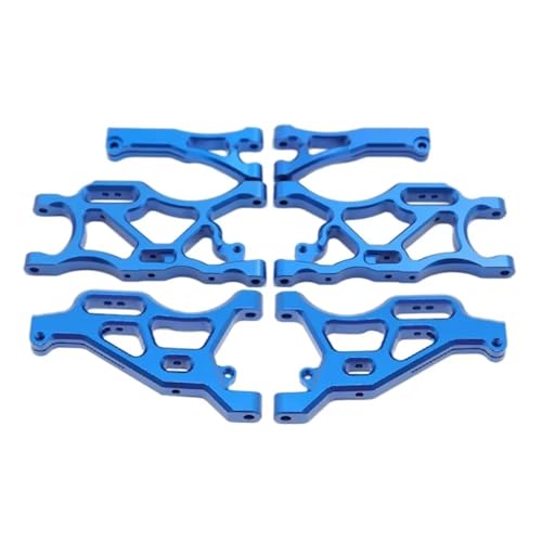 YONMFRDS Für Arrma 1/7 Für Infraction Für Limitless 6S 1/8 Für Typhon 6S 6 Stücke Metall Vorderen Und Hinteren Suspension Arm Set RC Auto Upgrade Teile RC Autoteile(Blue) von YONMFRDS