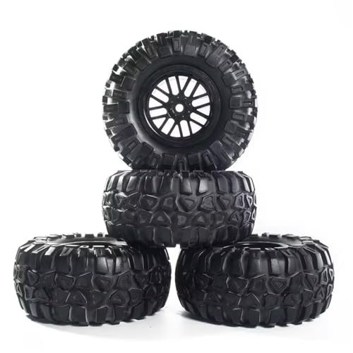 YONMFRDS Für Axial Für SCX10 Für RR10 Für AX10 Für Wraith 90048 90018 Für KM2 4 Stücke 2,2 Zoll Felge & 128mm Gummireifen Für 1/10 RC Für Rock Crawler RC Car Reifen(A) von YONMFRDS