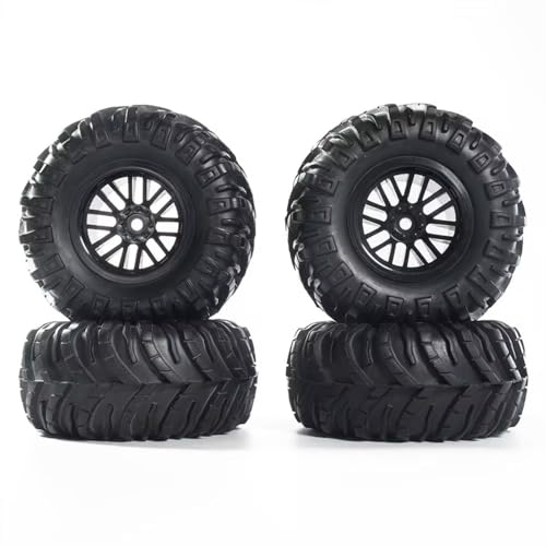 YONMFRDS Für Axial Für SCX10 Für RR10 Für AX10 Für Wraith 90048 90018 Für KM2 4 Stücke 2,2 Zoll Felge & 128mm Gummireifen Für 1/10 RC Für Rock Crawler RC Car Reifen(B) von YONMFRDS