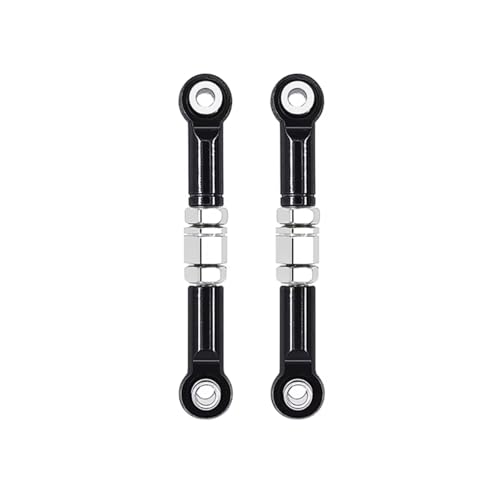 YONMFRDS Für MJX H16 16207 16208 16209 16210 1/16 RC Auto 2 Stücke Metall Front Lenkstange Lenkung Links Upgrades Teile Zubehör RC Autoteile(Black) von YONMFRDS