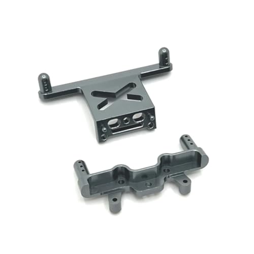 YONMFRDS Für MN38 1/16 RC Auto Upgrade Teile Zubehör Metall Vorne Und Hinten Shock Tower Körper Pfosten Halterungen RC Autoteile(Gray) von YONMFRDS