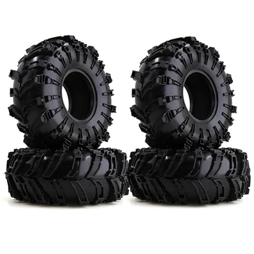 YONMFRDS Für TRX-4 Für Axial Für SCX10 90046 Für D90 Für Voodoo Für KLR Für 1/10 RC Crawler 4Pcs 2,2 "Beadlock Felge Gummi Reifen Set RC Car Reifen(Color1) von YONMFRDS