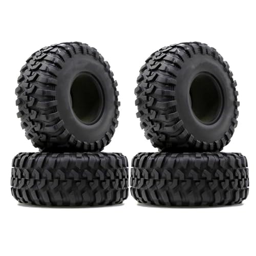 YONMFRDS Für TRX-4 Für Axial Für SCX10 90046 Für D90 Für Voodoo Für KLR Für 1/10 RC Crawler 4Pcs 2,2 "Beadlock Felge Gummi Reifen Set RC Car Reifen(Color5) von YONMFRDS