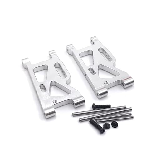 YONMFRDS Für WLtoys 1/14 144010 144001 144002 1/12 124016 124017 124018 124019 Metall Upgrade Vorne Für Schaukel Arm RC Auto Teile RC Autoteile(Silver) von YONMFRDS