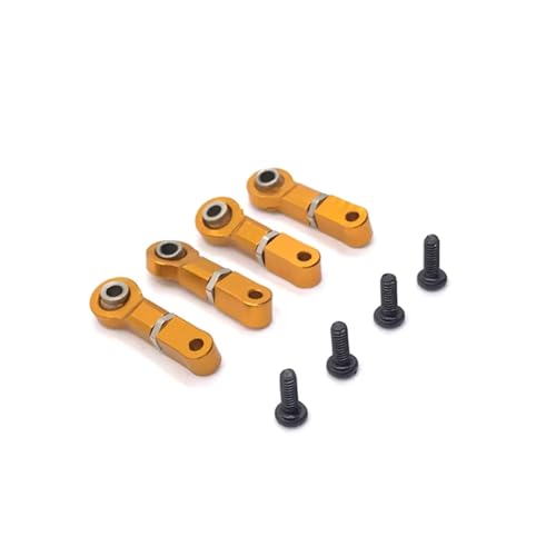 YONMFRDS Für WLtoys 1/28 284131 K969 K979 K989 K999 P929 P939 Metall Upgrade Zubehör Oberen Für Schaukel Arm RC Auto Ersatz Teile RC Autoteile(Yellow) von YONMFRDS