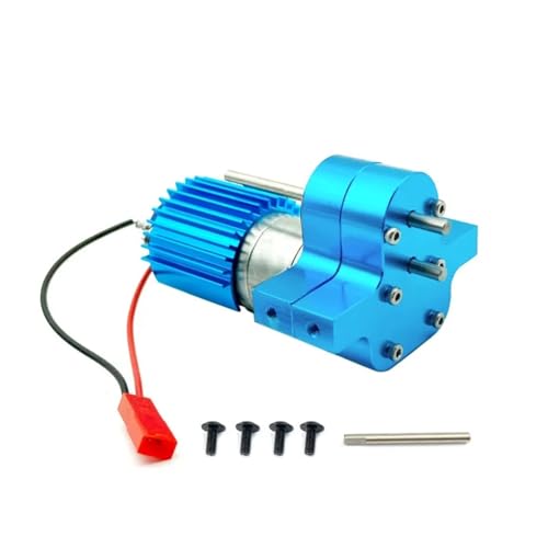 YONMFRDS Für WPL C14 C24 B24 B36 Für MN D90 D99 Für MN99S RC Auto Metall 370 Motor Getriebe Getriebe Box Upgrades Teile Zubehör RC Autoteile(Blue) von YONMFRDS