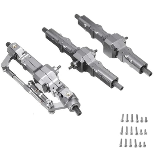 YONMFRDS Für WPL Für B16 B36 Für JJRC Für Q60 Q63 Q64 6WD 6X6 RC Auto Upgrades Teile Metall Vorne Zwischen Hintere Achse RC Autoteile(Size1) von YONMFRDS