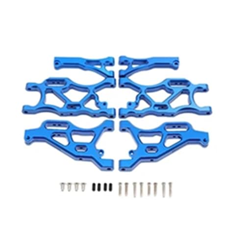 YONMFRDS RC Autoteile Für Arrma 1/7 Für Limitless Für Infraction 6S 1/8 Für Typhon 6S Metall Vorne Hinten Suspension Arm Set RC Auto Upgrade Teile Zubehör(Blue) von YONMFRDS