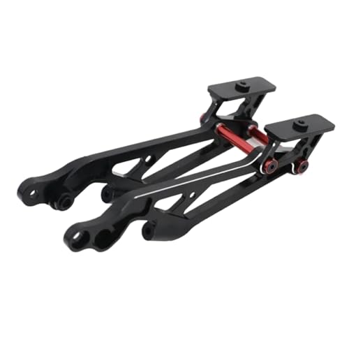 YONMFRDS RC Autoteile Für Arrma 6S Für Kraton Für Typhon Für Talion Für Senton Für Outcast Für Notorious 1/8 RC Auto Upgrade Teile Metall Heckflügel Mount Set(Black 2) von YONMFRDS