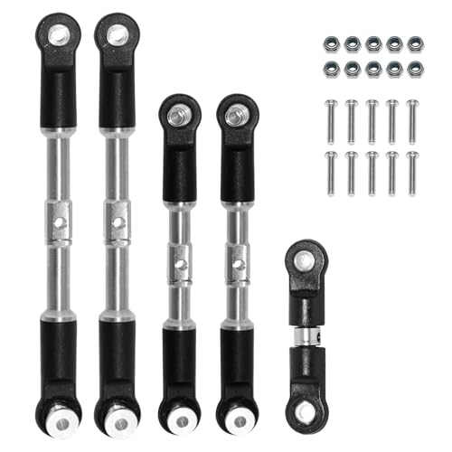 YONMFRDS RC Autoteile Für Arrma Für Infraction Für Limitless Für Felony 1/7 Für Typhon 1/8 5 Stück Stahlspannschlösser Camber Links Toe Links Set Linkage Upgrade Parts von YONMFRDS