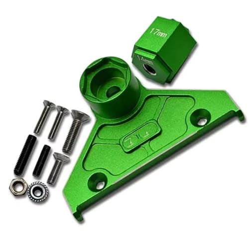 YONMFRDS RC Autoteile Für Axial 1/6 Für Scx6 Für Jeep Für Jlu Für Wrangler 4wd Für AXI05000T1 Rc Auto Teil Legierung Metall Reserverad Montieren Basis Dekoration RC Auto Zubehör(Green) von YONMFRDS