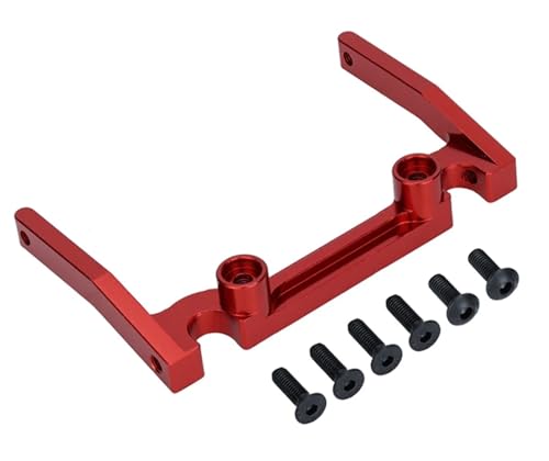 YONMFRDS RC Autoteile Für Axial Für SCX10 1/10 Aluminium Legierung Elektronische Box Montieren Balken RC Crawler Auto Modell Upgrade Teile Ersatz RC Auto Zubehör(Red) von YONMFRDS