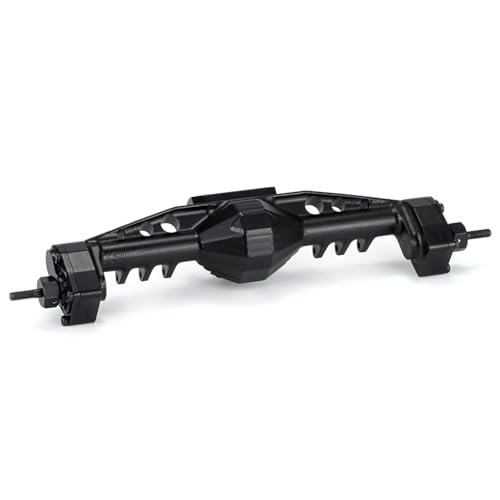 YONMFRDS RC Autoteile Für Axial Für SCX10 III Für AR45 1/10 Für LCG Chassis RC Crawler Auto Teile Vorne Hinten Offset Kürbis Portal Achse Mit Servo Halterungen Modifikation Zubehör(Black,Rear) von YONMFRDS