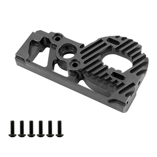 YONMFRDS RC Autoteile Für Axial Für SCX10 PRO Upgrade Teile Für 1/10 Aluminium Legierung Motor Mount Metallic RC Crawler Fernbedienung Auto Zubehör(Black) von YONMFRDS