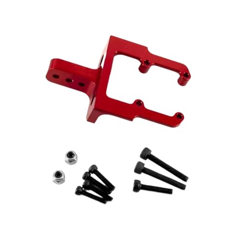 YONMFRDS RC Autoteile Für Axial Für Scx10 II 1/10 Upgrades Teile Metallic Hinten Erhöhte Servo Halterung Ständer 90046 AR44 SCX10Pro Achse RC Auto Zubehör(Red) von YONMFRDS