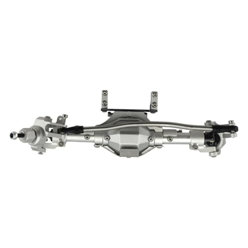 YONMFRDS RC Autoteile Für Axial Für Scx10 Ii 2 Upgrades Teile Für 90046 90047 4WD Metallic Vorne Hinten Gerade Achse Mit Schutz Rüstung RC Auto Zubehör(Silver 1) von YONMFRDS