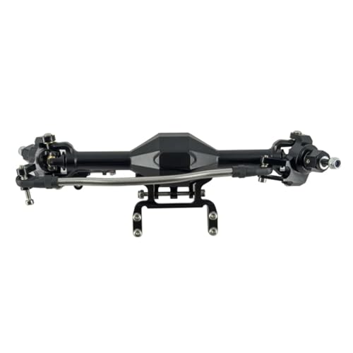 YONMFRDS RC Autoteile Für Axial Für Scx10 Ii Upgrades Teile Für 1/10 90046 90047 Achse Metallic Vorne Hinten Gerade Komplette Achse Crawler RC Auto Zubehör(Black 1) von YONMFRDS